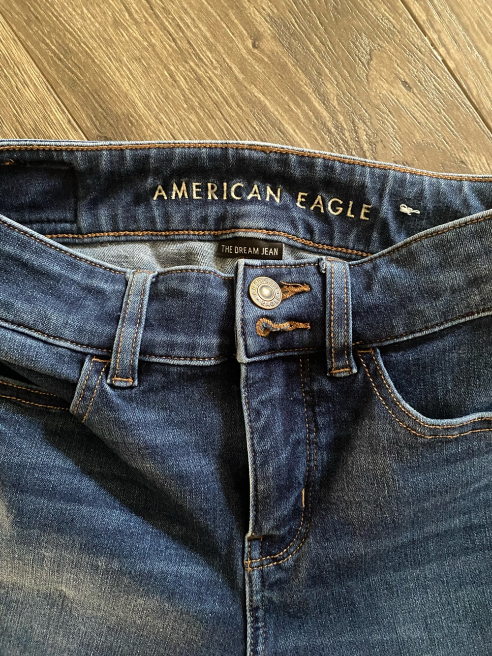 American Eagle Outfitters Dark Blue Skinny Jeans - The Dream Jean
